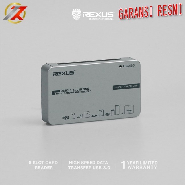 Jual REXUS RXC308 USB 3.0 Card Reader All in 1 Multi Card Reader ...