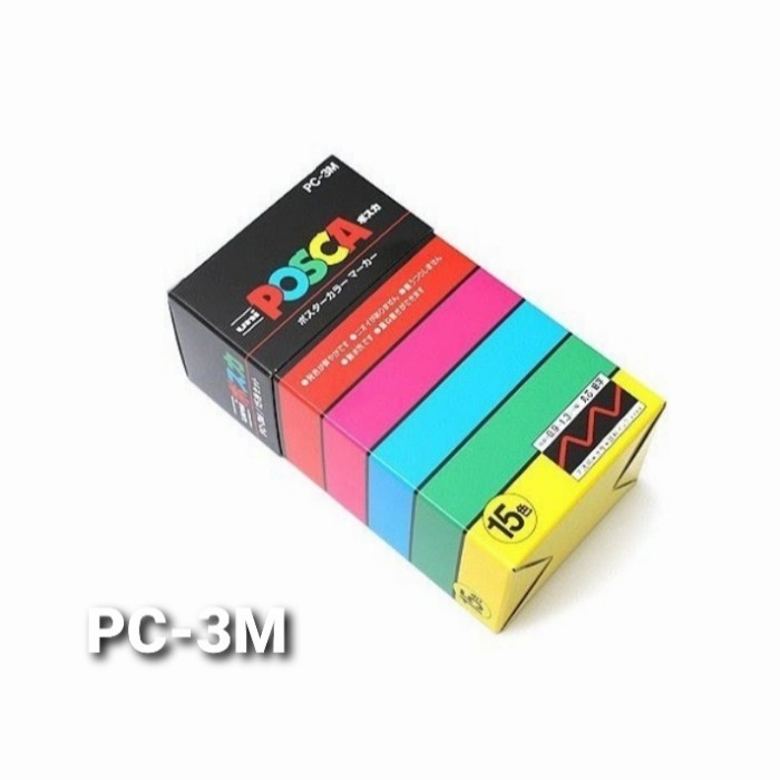 Jual [New Arrival] Uni Posca Poster Color Marking Paints Marker Set 15 ...