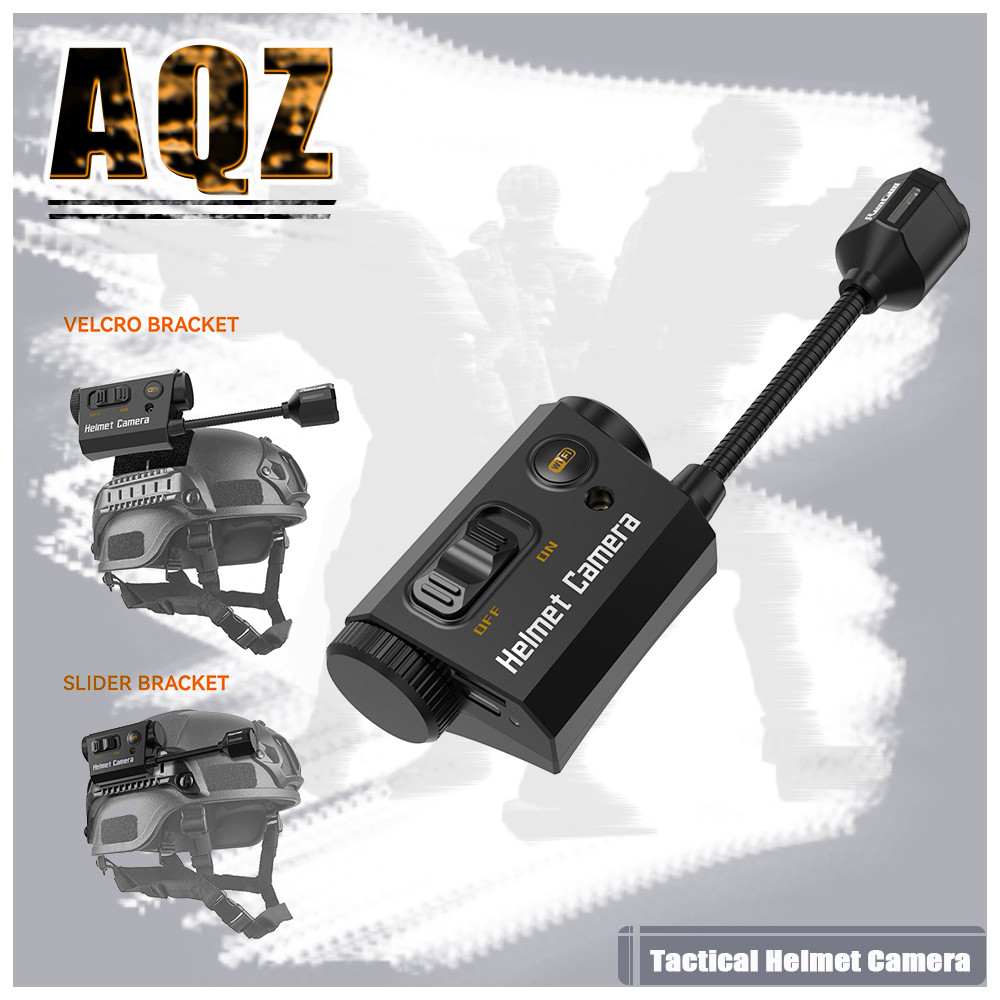 Jual Tactical Helmet Camera,1080P Bendable Action Camera with App ...