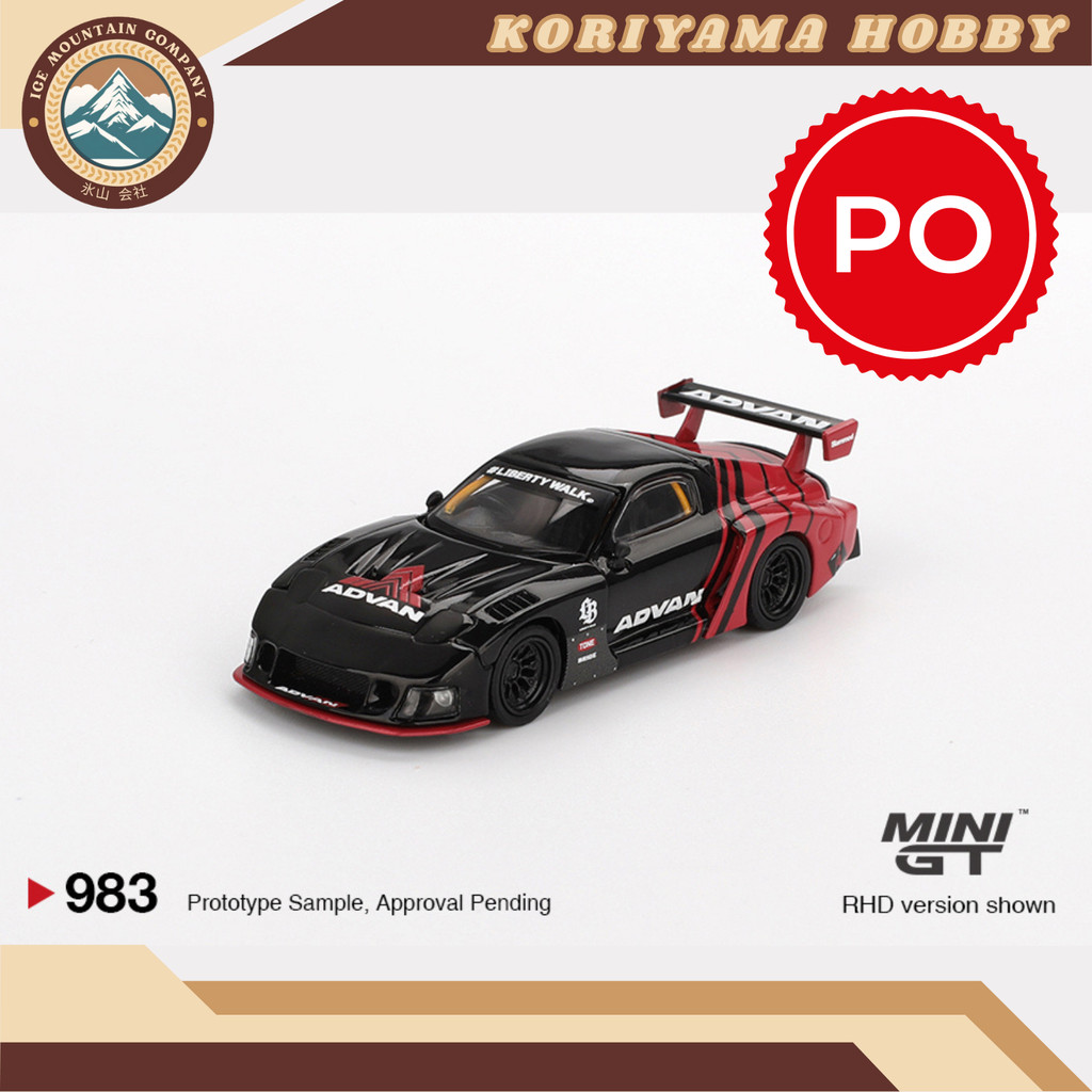 Jual Mini GT 983 Mazda RX-7 LB-Super Silhouette Advan / Blister ...