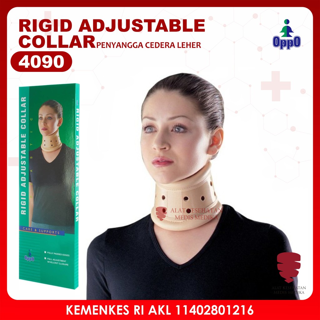Jual Oppo Rigid Adjustable Collar 4090 Alat Pelindung Penyangga Tulang ...