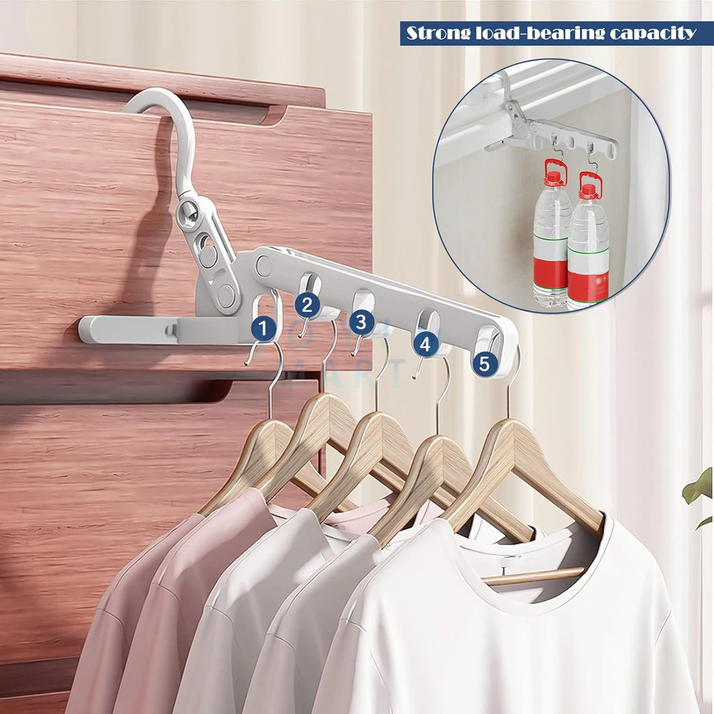 Hanger Tempel 5 Tingkat Lipat Tahan Lama | AutoStock