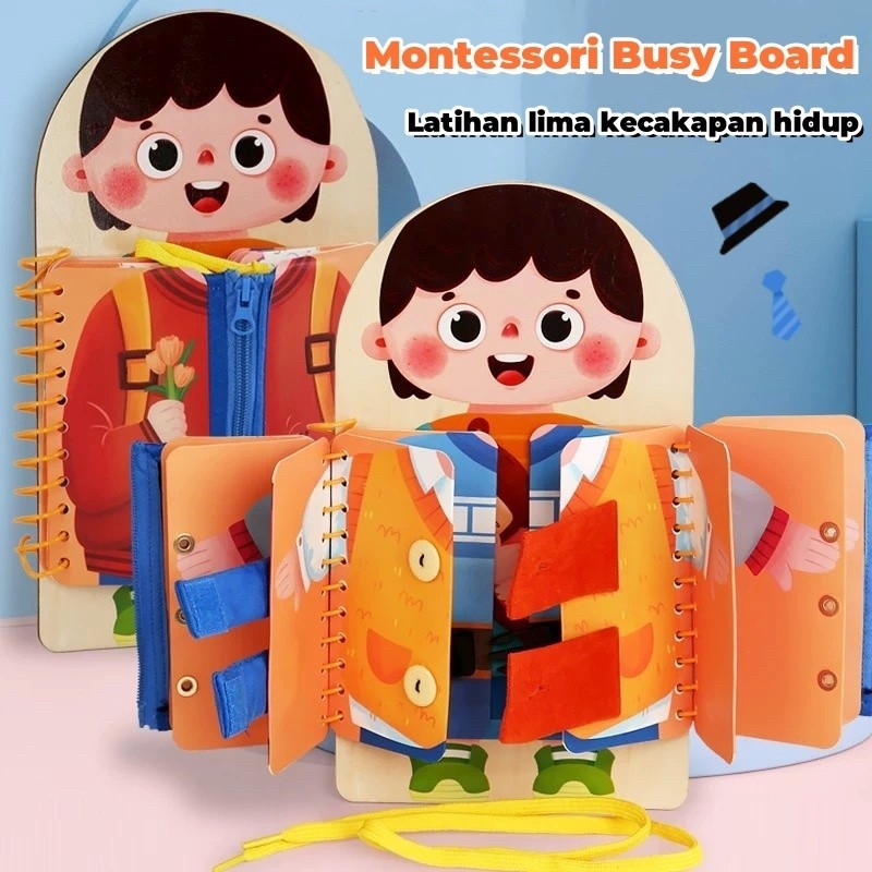 Jual [Lima Halaman ]Busy Board- Mainan Edukasi Anak/Multi Layer ...