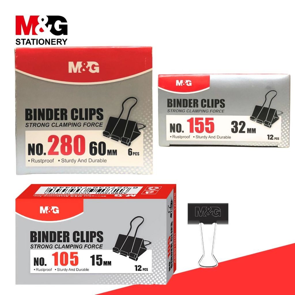 Jual Binder Clips M&G Penjepit Kertas Berbagai Ukuran Binder Klip ...