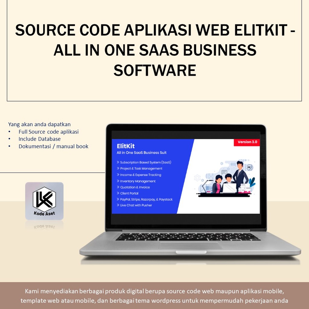 Jual SOURCE CODE APLIKASI WEB ELITKIT - ALL IN ONE SAAS BUSINESS ...