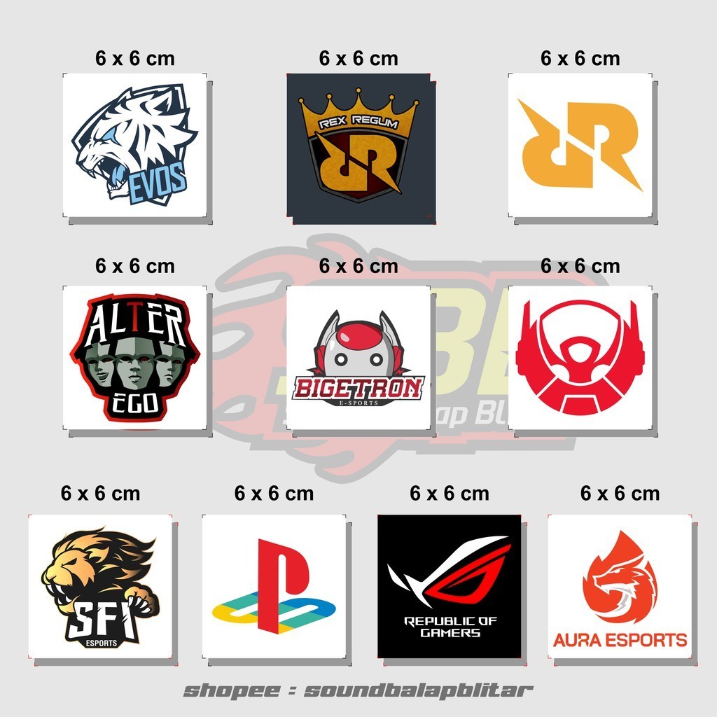 Jual Cetak Kilat - Stiker Esport HP Game ROG PS RRQ FF Bigetron (bijian ...