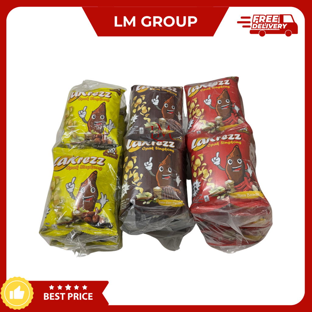 Jual LaKrezz Opak Singkong Ciki Berhadiah Rasa Sapi Panggang/Balado ...