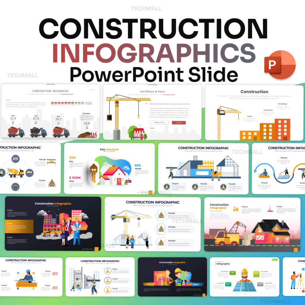 Jual BRIKFID-PRO Construction Infographics PowerPoint Presentation ...