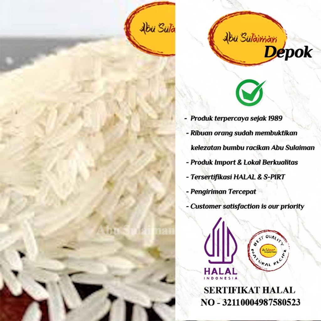 Jual BERAS BASMATI 5 KG / BASMATI RICE 5 KG / BERAS BASMATI ABU ...