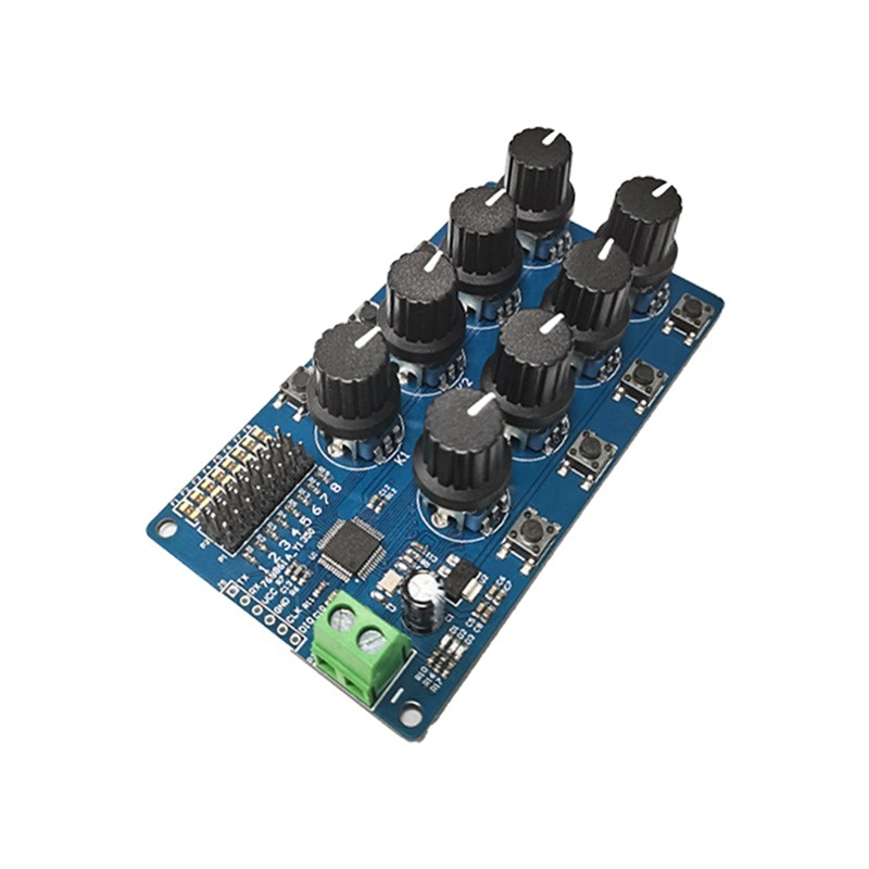 Jual 8CH Rotary Knob Servo Driver 8 Channel/Way Controller Board ...