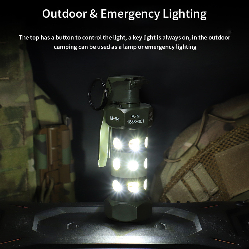 Jual Outdoor Camping Light Tactical M84 Grenade Dummy Survival Strobe ...
