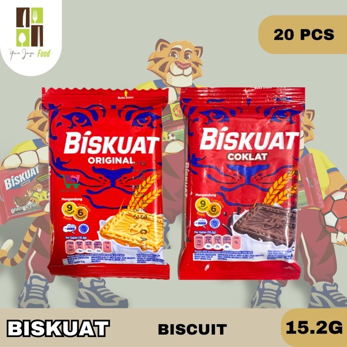 Jual Biskuat Biscuit 15,2g isi 20 PCS / Rasa Chocolate / Original ...