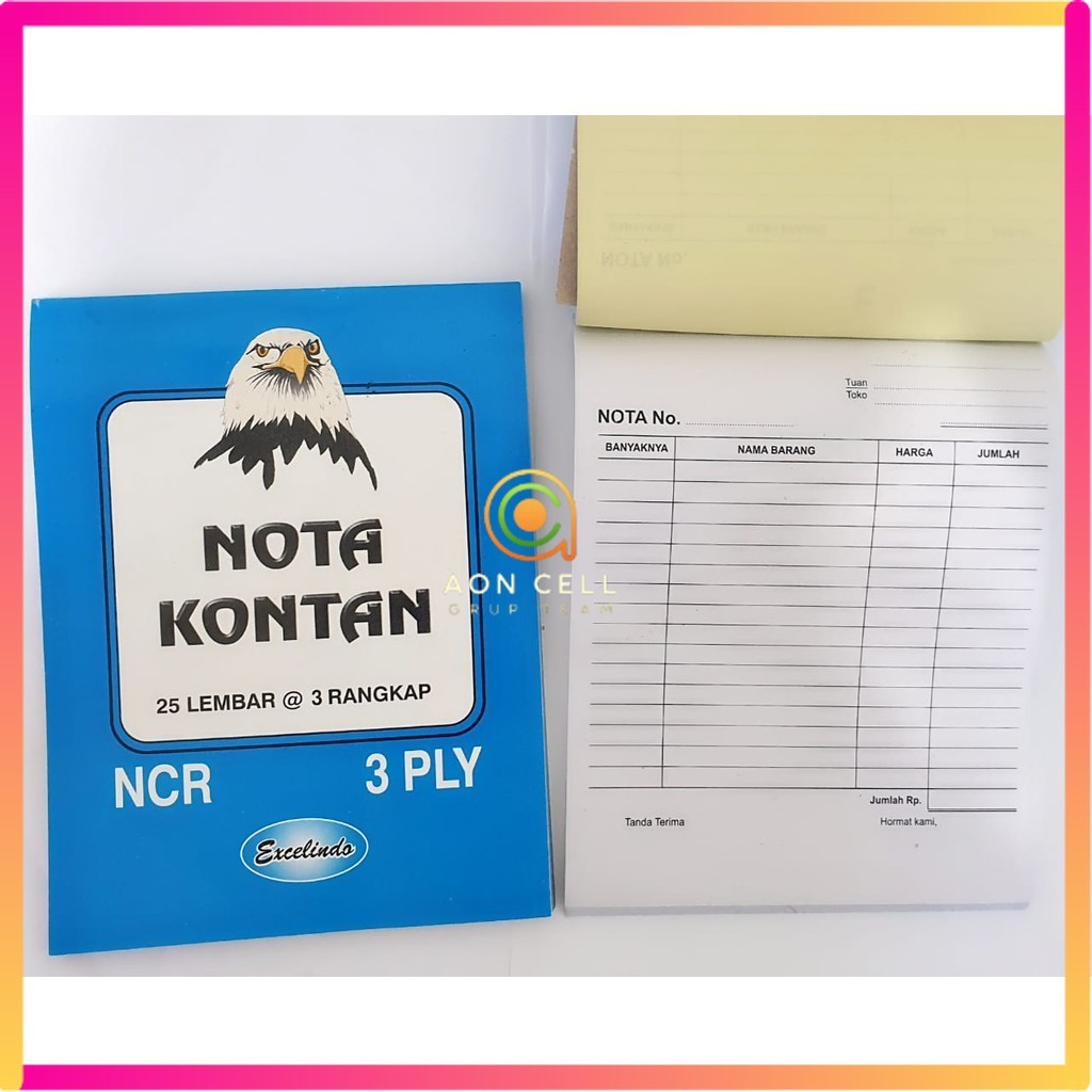 Jual Buku Nota Kontan Kecil 3 Ply / nota kontan 3 rangkap kecil ...