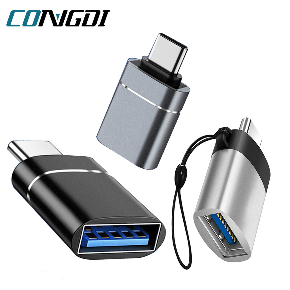 Jual USB To Type C Adapter OTG Type C Male To USB 3.0 Female Converter ...