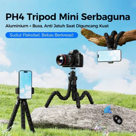 Kirim Dalam 24 Jam Kaki Fleksibel Posisi Bebas Tripod Gurita Stand Ponsel Gurita Holder