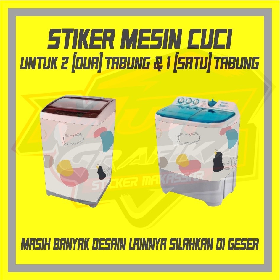Jual Stiker Sticker Setiker Walpaper Wallpaper Seticker Mesin Cuci 2 ...