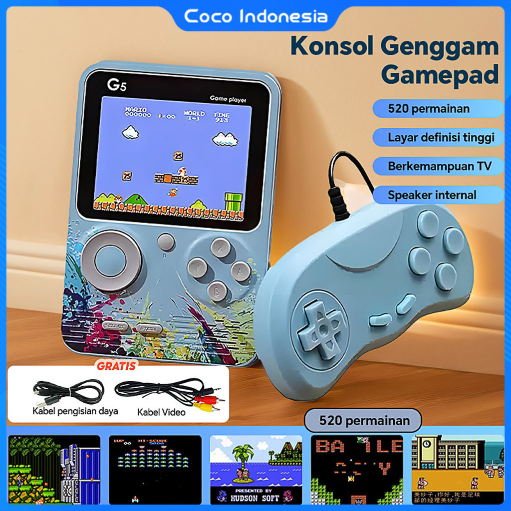 Jual Game Boy Console Mini LCD 3inch 500 Game bot Box Permainan Retro ...