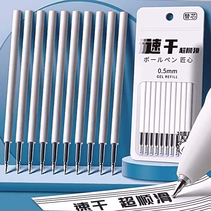 Jual MOKA Refill Gel Pen Isi 10 Pcs Dengan Ujung Pena Runcing Yang ...