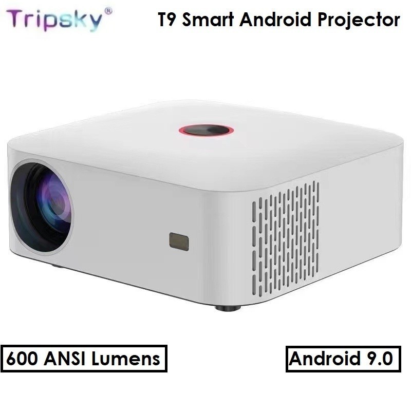 Jual TRIPSKY T9 Proyektor ANDROID Smart Projector 500 ANSI Lumens ...