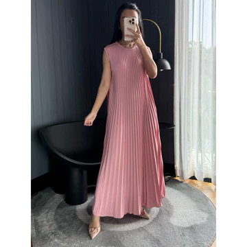 Dress Plisket Mayung Dress Plisket Maxi Dress Plisket Muslim P03