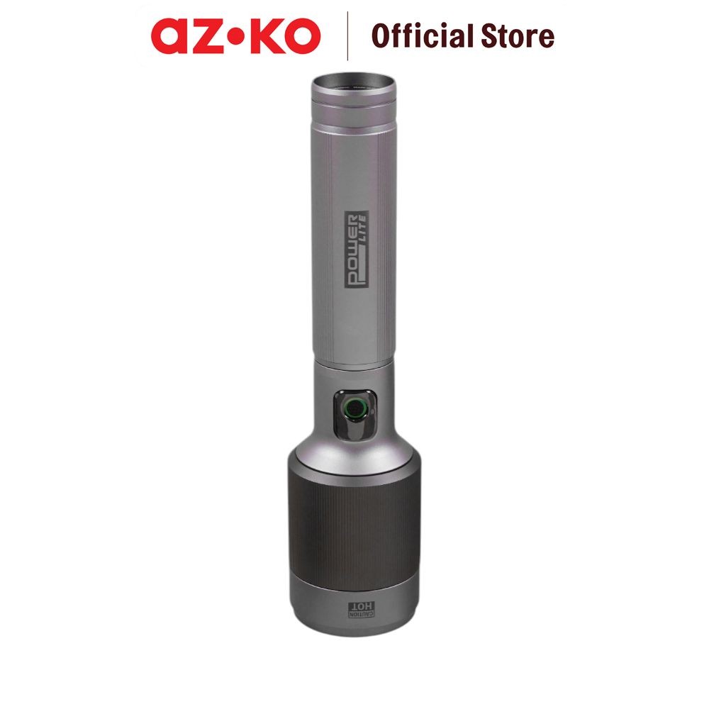 Jual AZKO Powerlite Senter Rechargeable 60 watt 3.500 Lumen - Silver ...