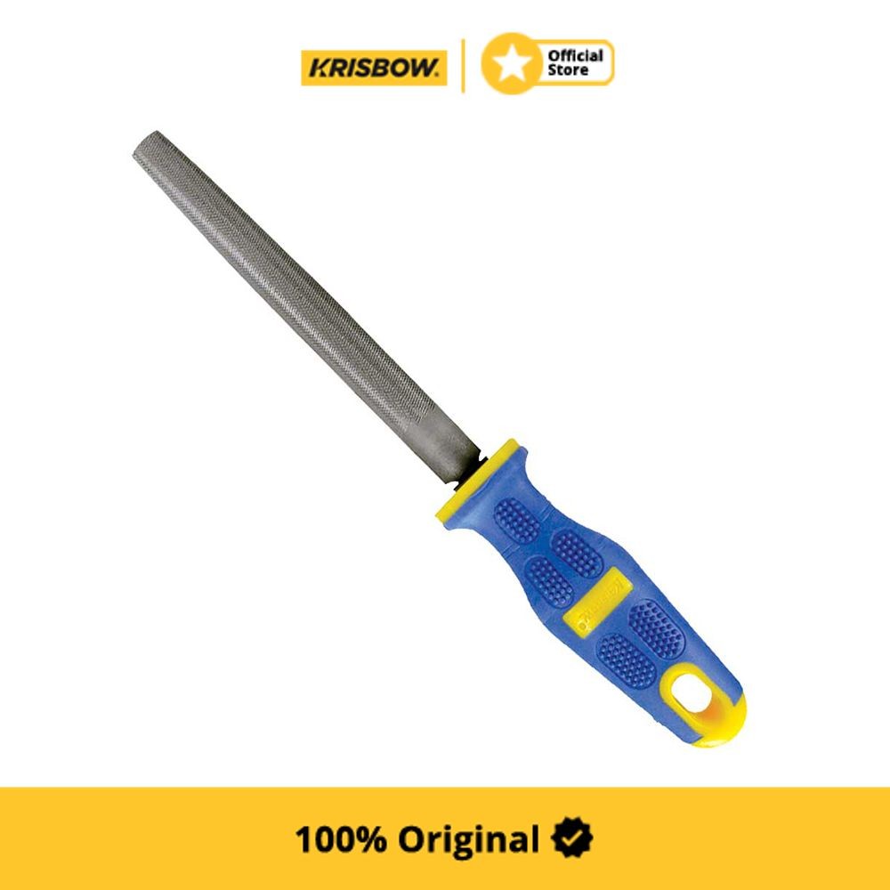 Jual Krisbow Half Round File Kikir Setengah Bulat Kasar 20cm-Biru ...