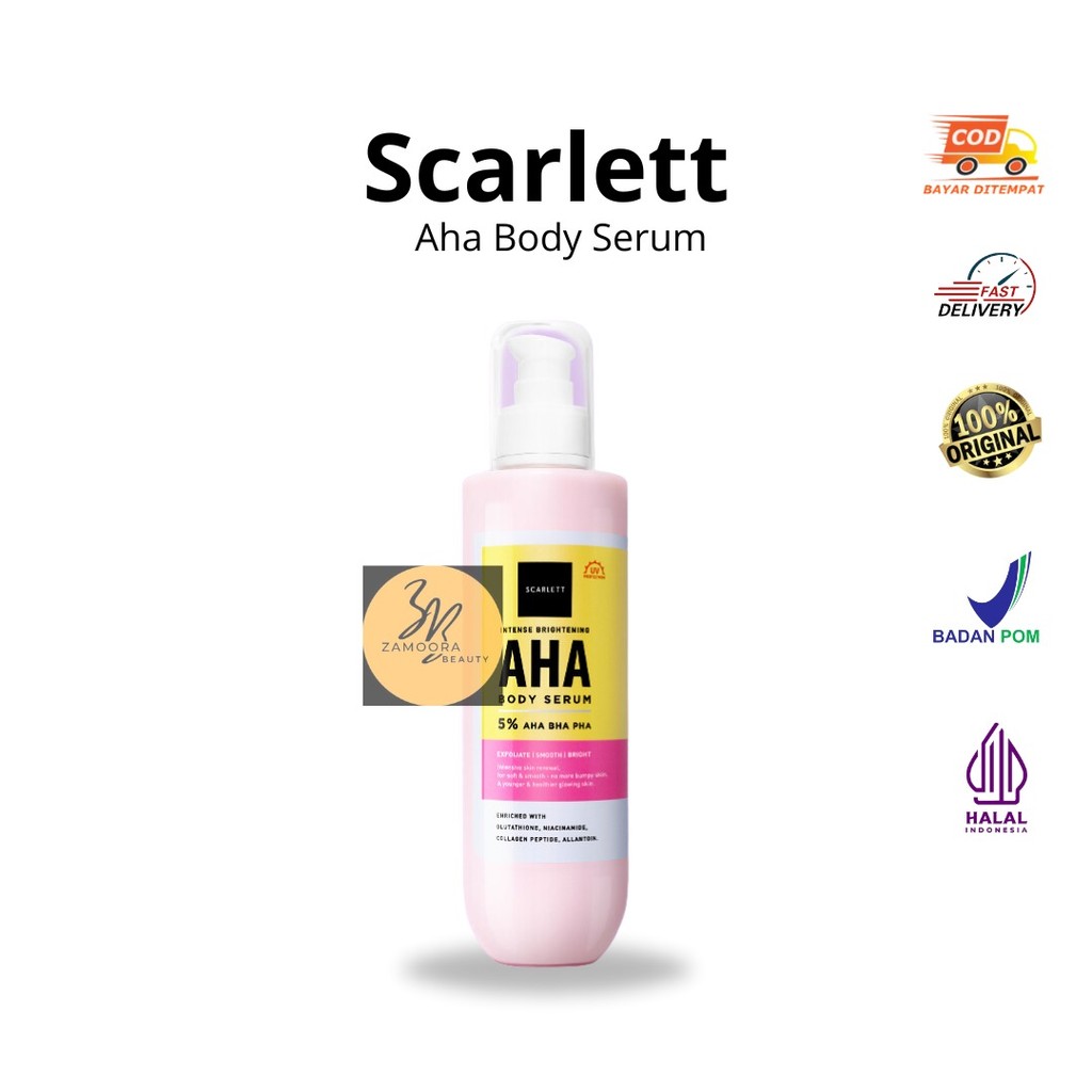 Jual Scarlett Intense Brightening AHA Body Serum 5% AHA BHA PHA (NEW ...