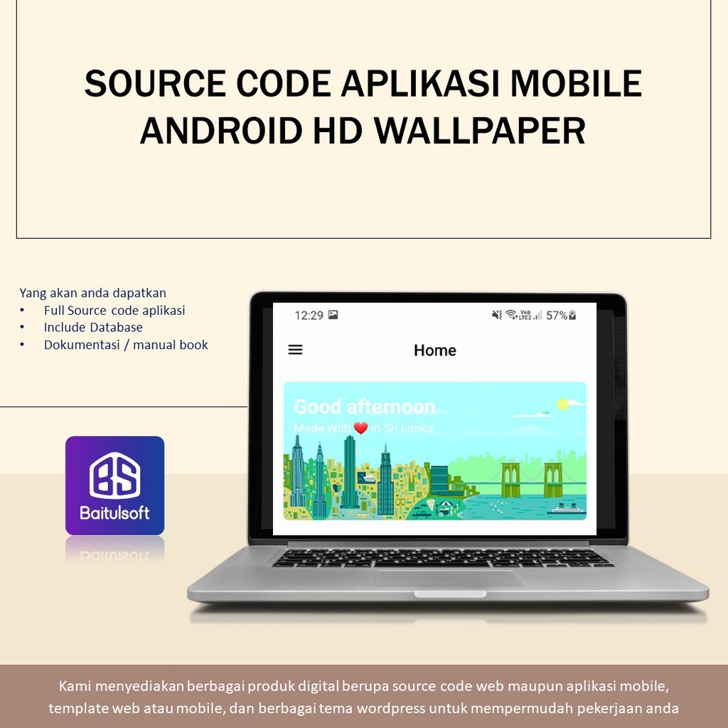 Jual SOURCE CODE APLIKASI MOBILE ANDROID HD WALLPAPER | Shopee Indonesia