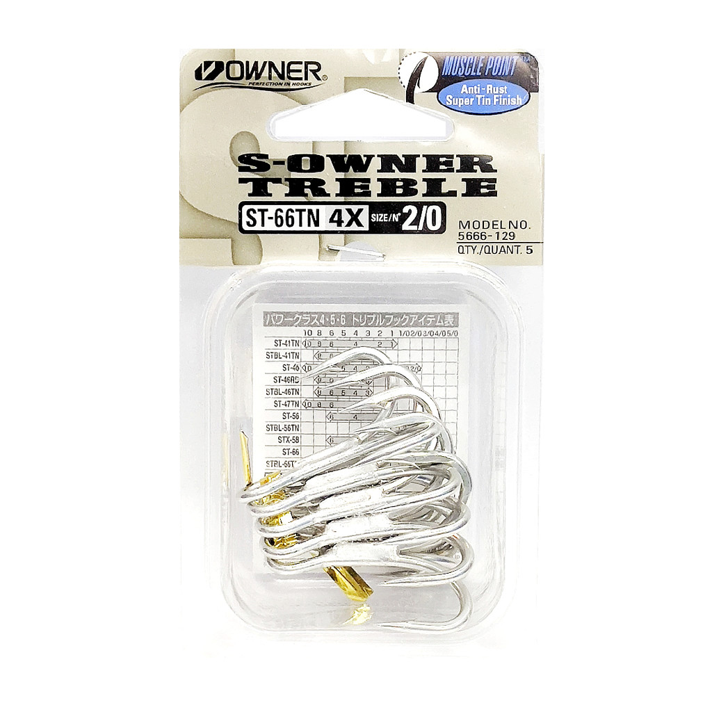 Owner Treble Hook ST-66TN - Tienda de pesca online Montemar