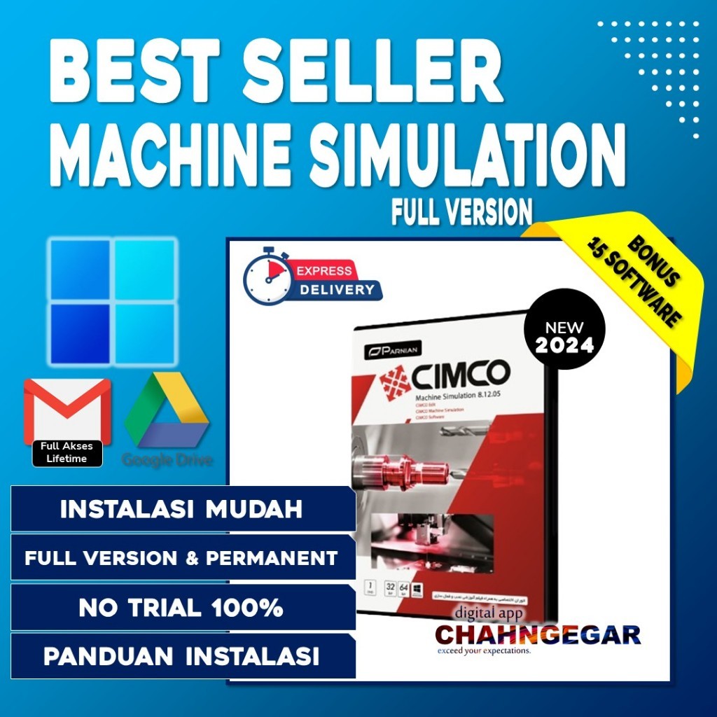 Jual CIMCO Edit 2024 Full Version Software Machine Simulation