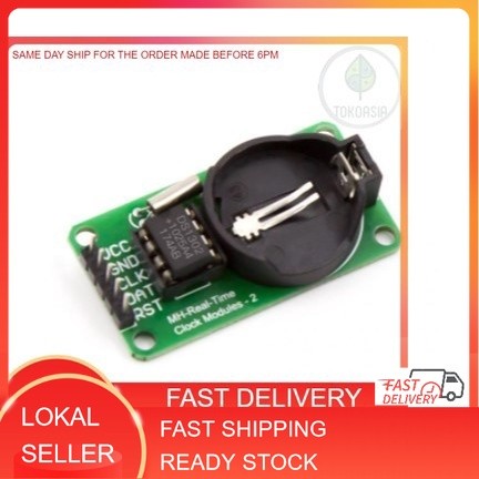 Jual (Local Stock) DS1302 RTC Real Time Clock Module WITH Battery ...