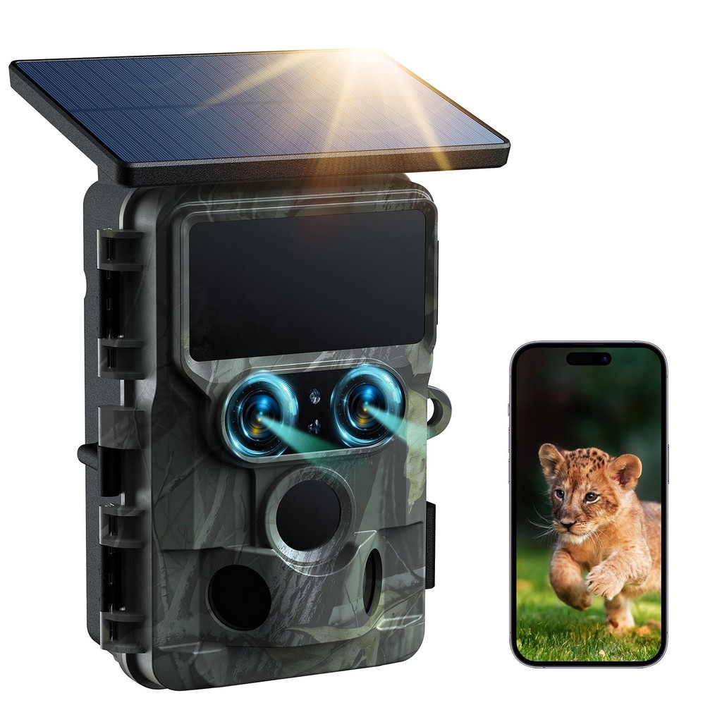 Jual Wildlife Trail Camera, Solar Powered, WiFi, Dual Lens, 13MP, SONY ...