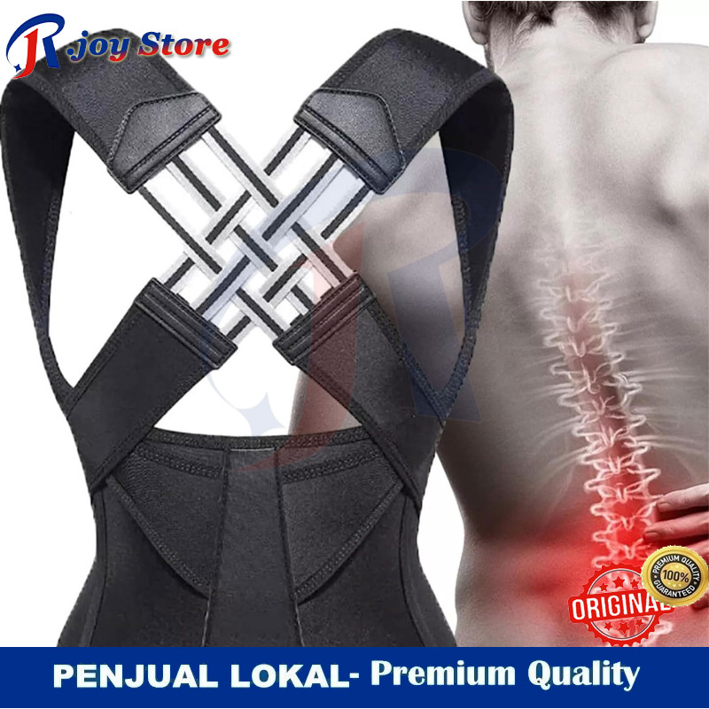 Jual R.joy -Back Brace Alat Terapi Penegak Korset Punggung Posture ...
