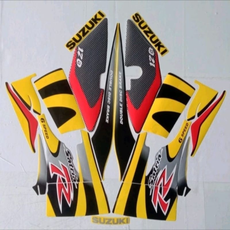 Jual Stiker Striping Suzuki Satria R 120 2001 Motif Lumba-Lumba Lis ...