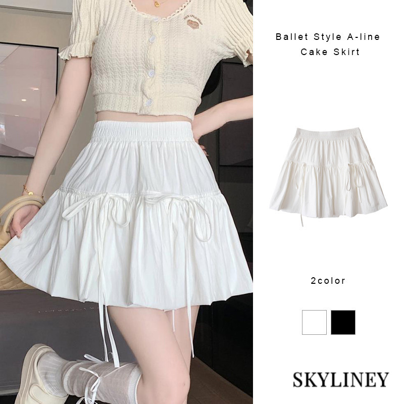 Jual Rok Kue A-line Gaya Balet Rok Bertali Pinggang Tinggi Musim Panas ...