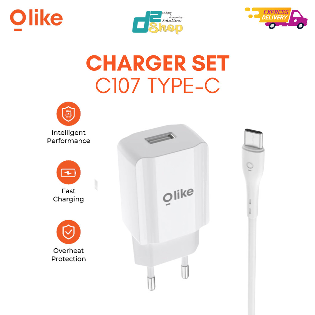 Jual OLIKE 2.4A FAST CHARGER SET C107C | Shopee Indonesia