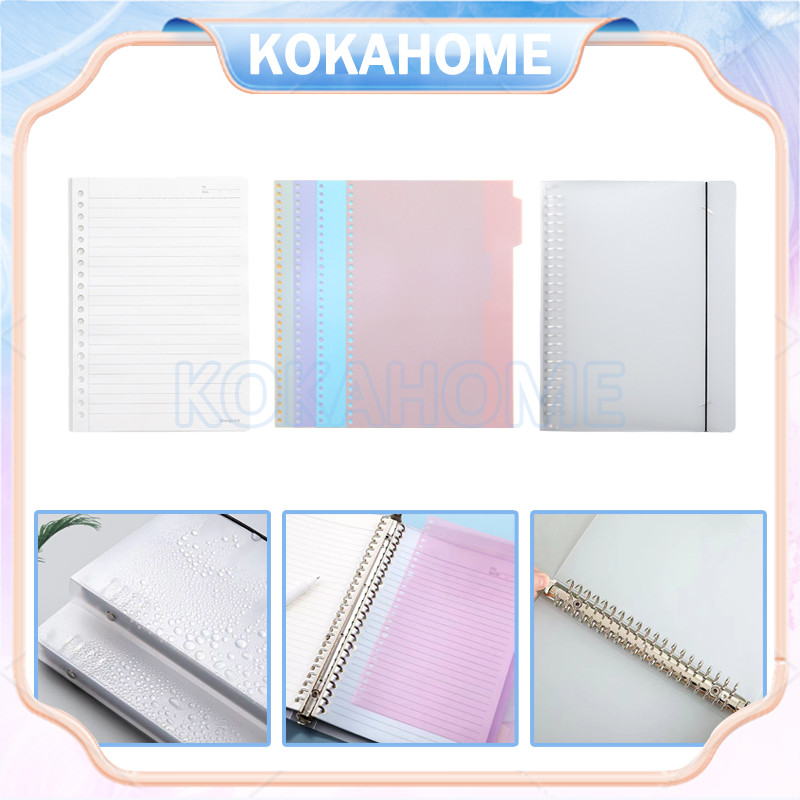 Jual a5 b5 notebook transparant 60 lembar note book buku tulis jurnal ...
