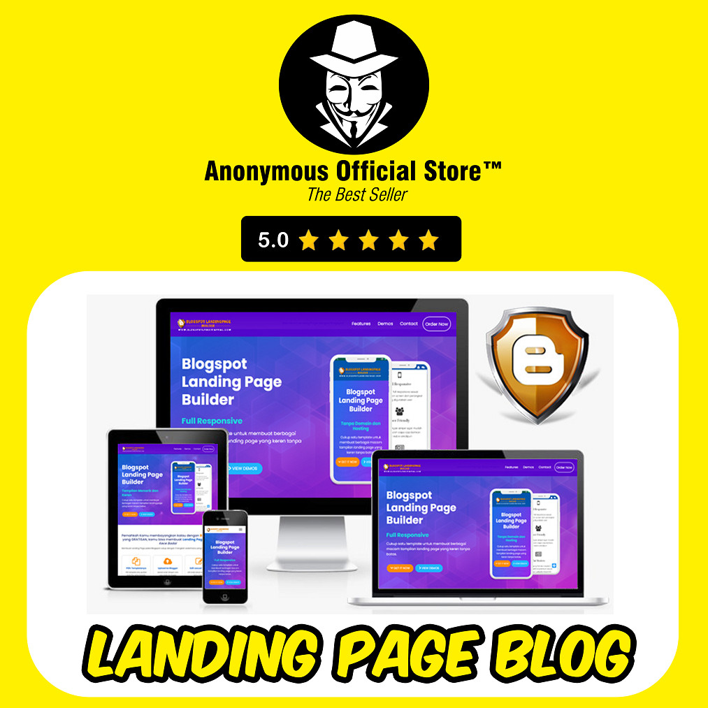 Jual PROGRAM BLOGSPOT LANDING PAGE BUILDER BLOGGER LP RESPONSIVE ...