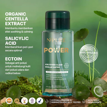 Npure Acne Power Clear Micellar Water 5 In 1