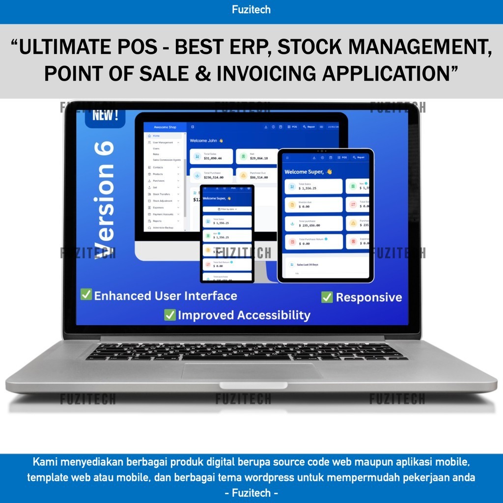 Jual SOURCE CODE APLIKASI WEB ULTIMATE POS - BEST ERP, STOCK MANAGEMENT ...