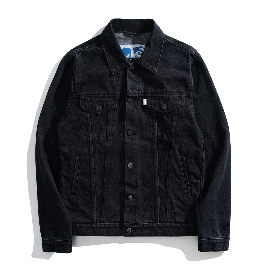 Jual UH! Jacket Denim Black Washed POISE Shopee Indonesia