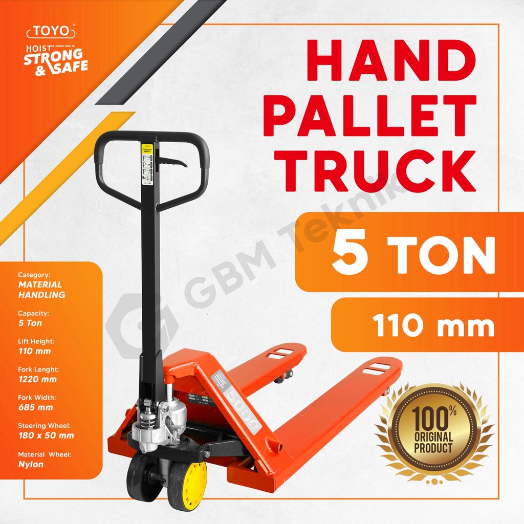 Jual Toyo Hydraulic Hand Pallet Truck Trolley Ton Kg Shopee Indonesia