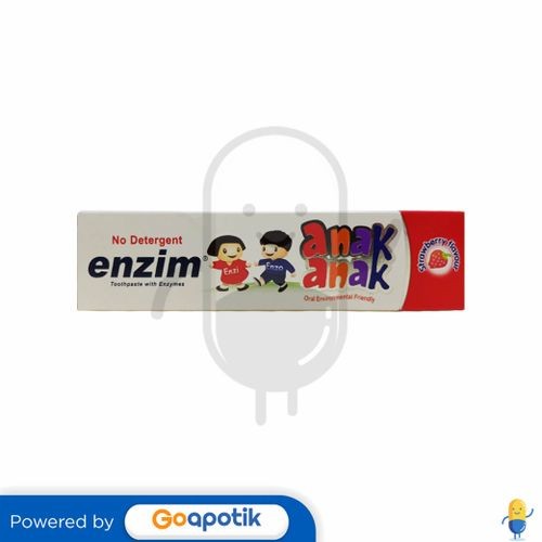 Jual Enzim Pasta Gigi Anak Rasa Strawberry 63 Gram Tube | Shopee Indonesia
