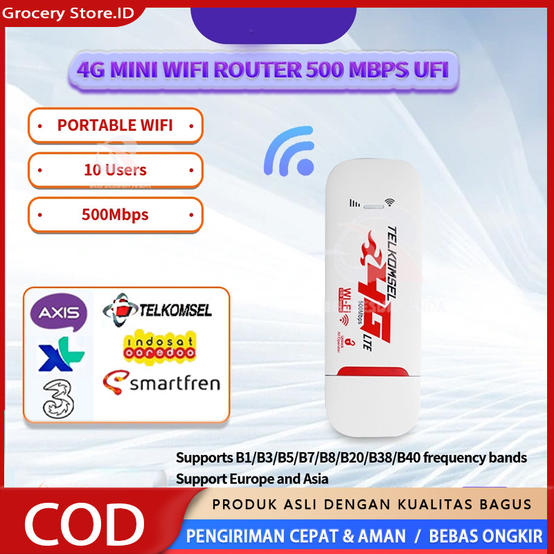 Jual Modem WIFI 4G Support All Operator SIM card 150 Mbps Modem 4G LTE ...