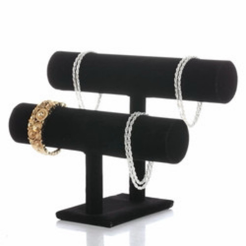 Jual (wk acc) DISPLAY GELANG 2 TINGKAT / Display Perhiasan gelang susun ...
