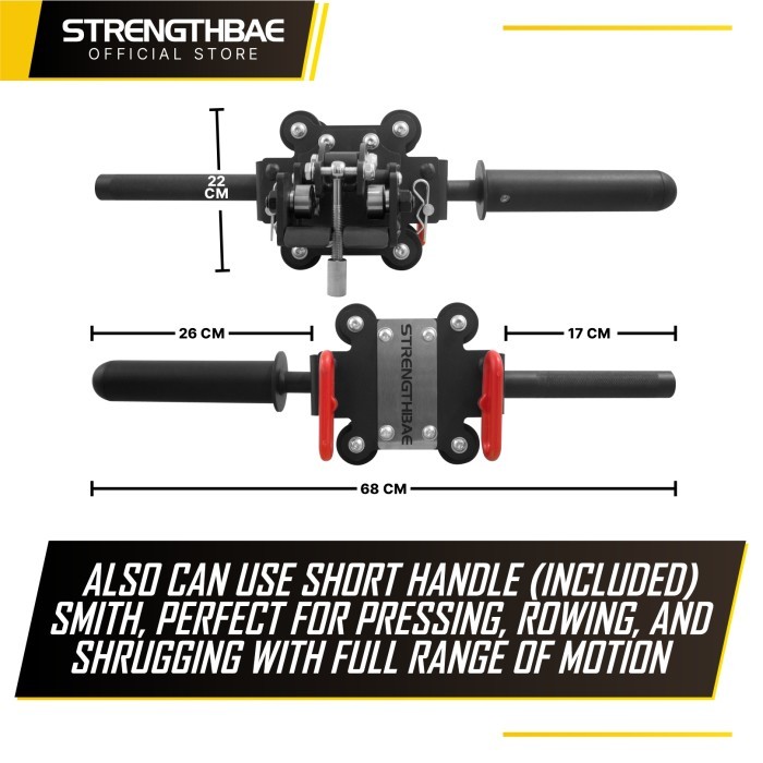 Jual Smith Machine Trolley STRENGTHBAE Attachment Power Rack Home Gym ...