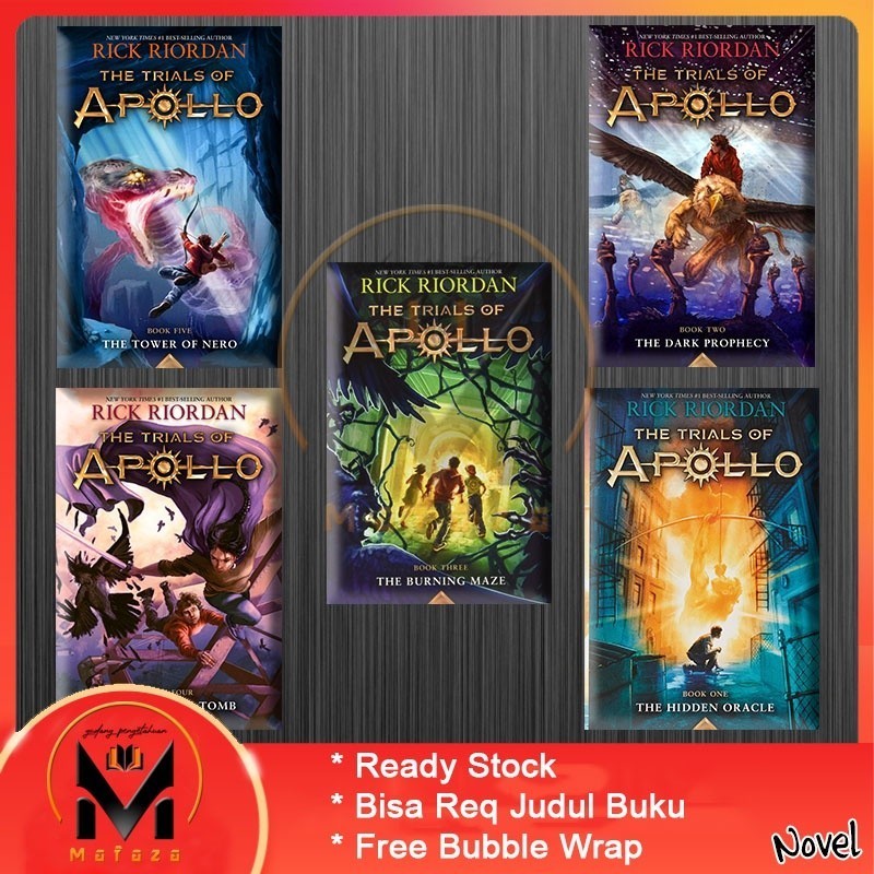 Jual Trials of Apollo (5 book series) - Rick Riordan (English) | Shopee ...