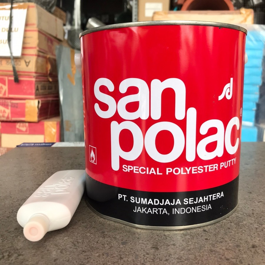 Jual DEMPUL SAN POLAC GALON 4 KG TERMASUK HARDENER | Shopee Indonesia