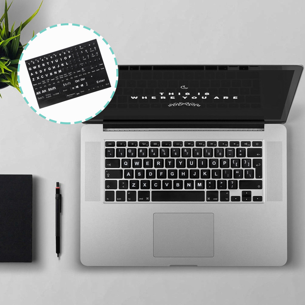 Jual Keyboard Letter Stickers Universal English Computer Keyboard ...