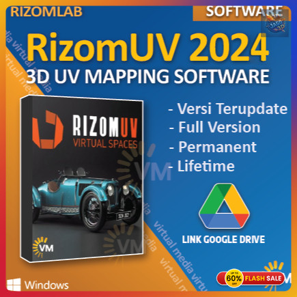 Jual RIZOMUV 2024 Rizom Lab UV MAPPING Unfold3D Real Space & Virtual ...